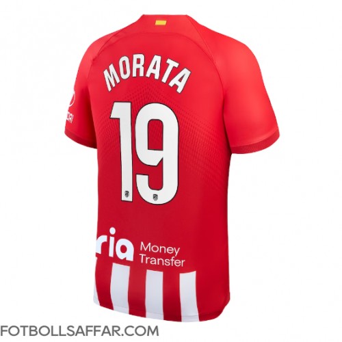 Atletico Madrid Alvaro Morata #19 Hemmatröja 2023-24 Kortärmad